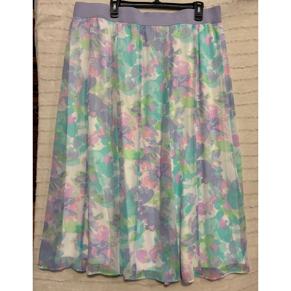 Ruby Rd. Woman Maxi Skirt, Women’s Clothing, Floral Design, 1X